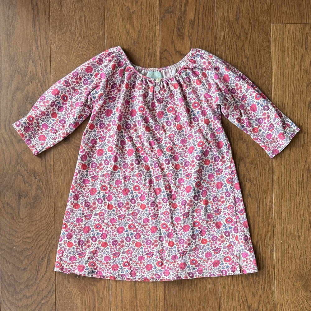 Peek Pink Floral Kids Casual Dress